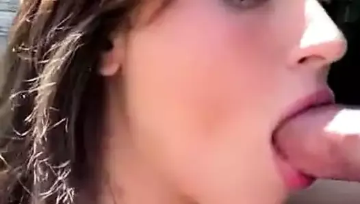 Beautiful Instagram Model Sucks His Cock After Photoshoot