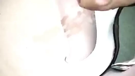 Külotlu çoraplarla boşalmak