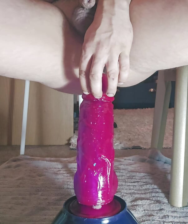 Huge anal dildo
