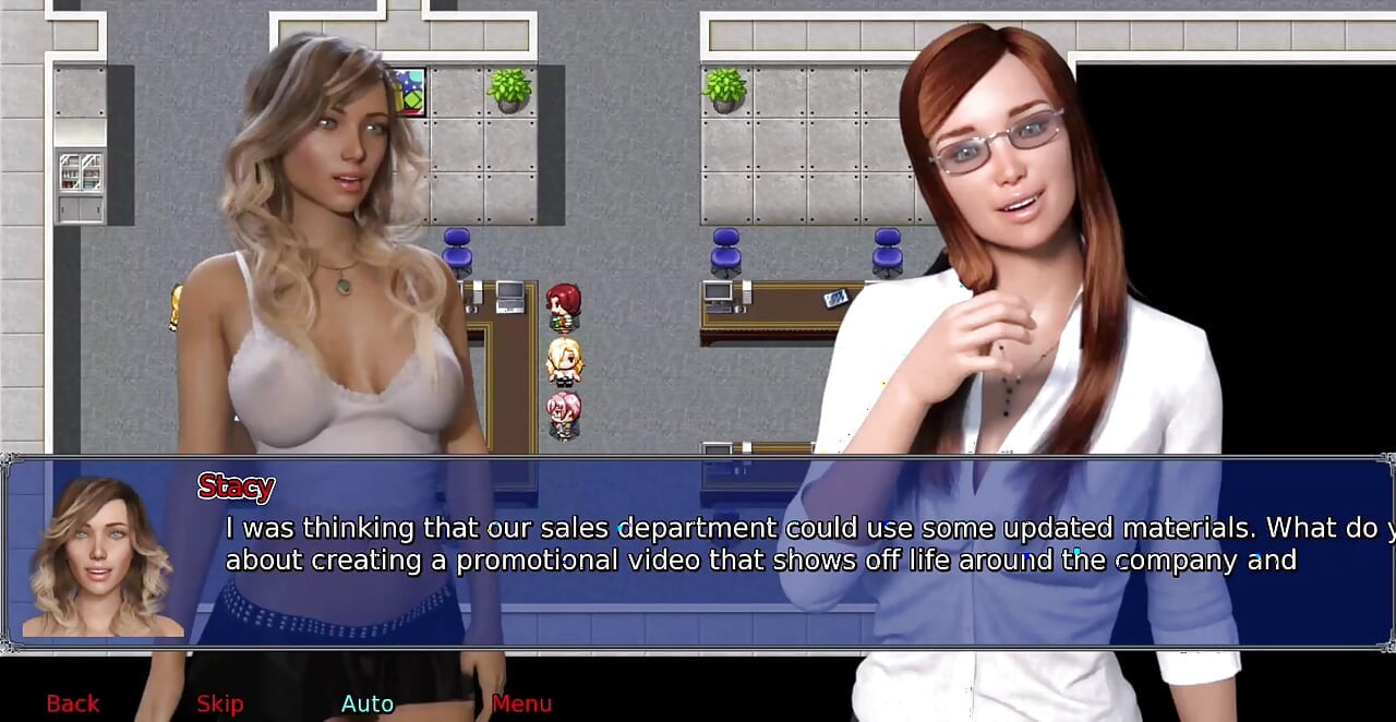 Kancelarijska žena #26 - Jessie je pao na Stacy u radnom kupatilu... Andy svršava po Stacy-inoj nozi.
