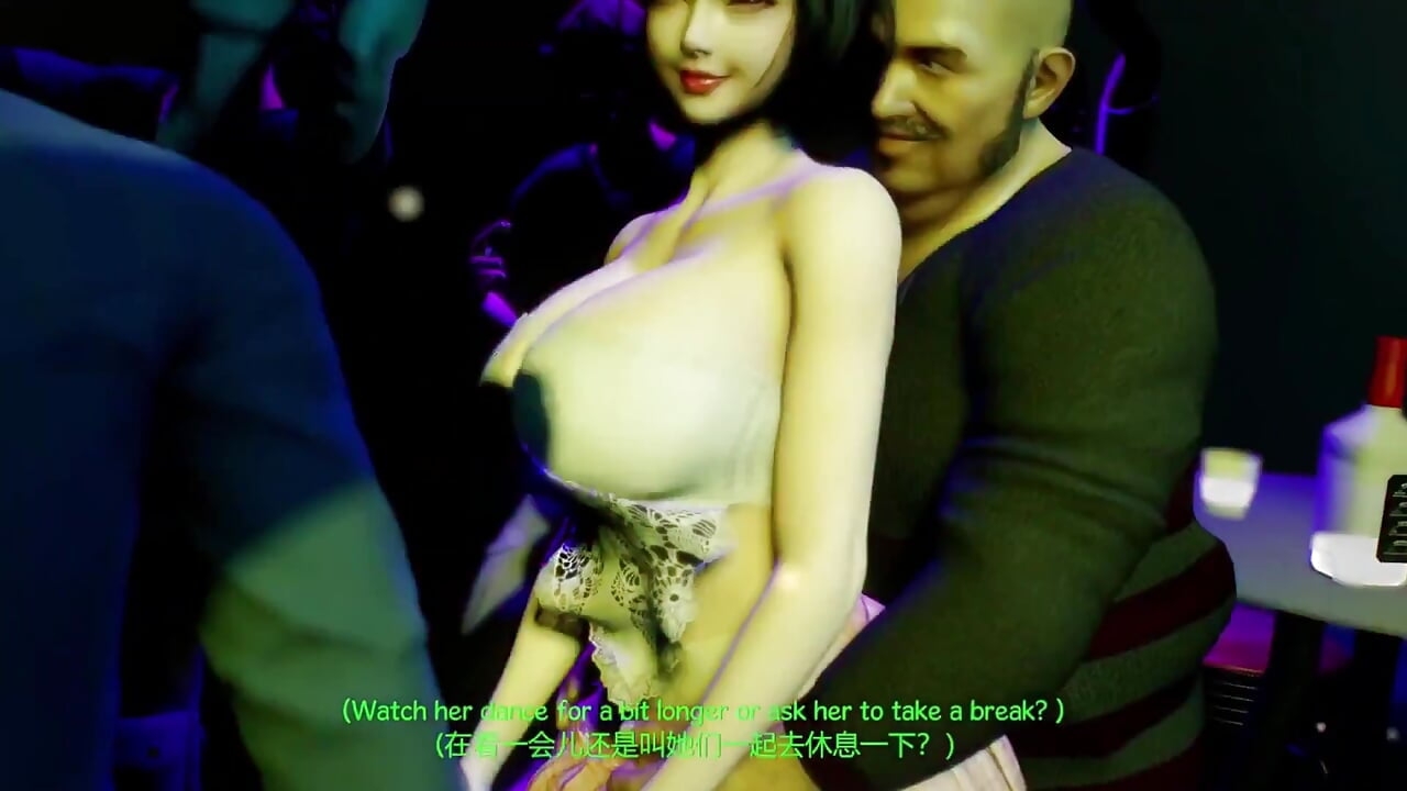 3D Big Boobs Japanese Wife Cheating with Stranger in the Bar