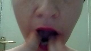 Slut Olga prepares to fucking mouth. Dirty Talk (rus)