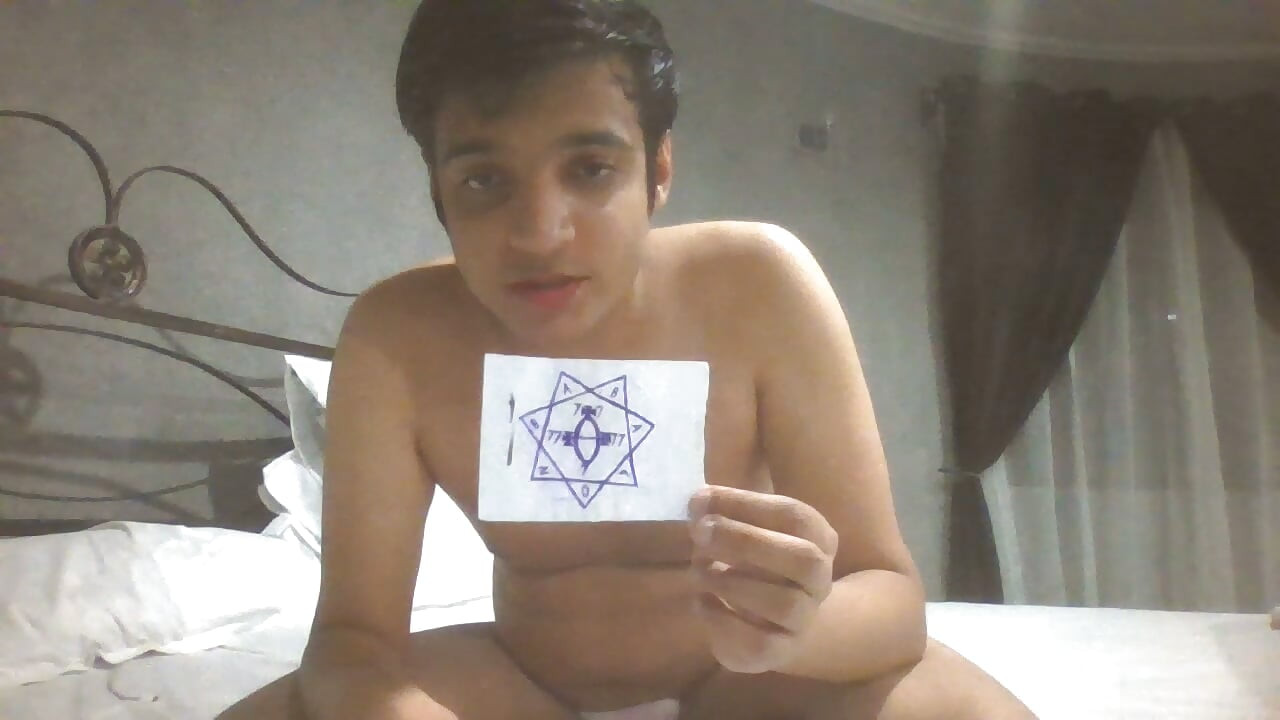 Satan's Sissy Slut Shamelessly Masturbates To Orgasm While Embracing Babalon