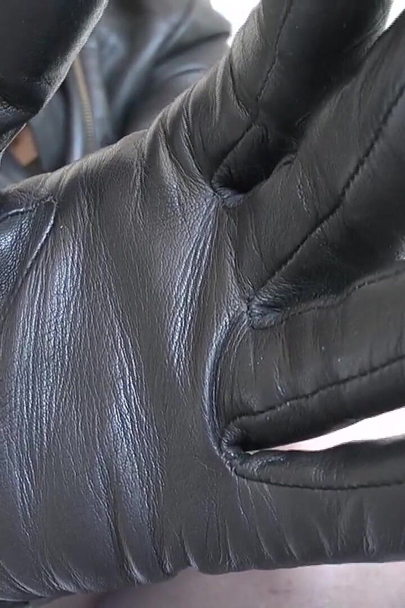 Squeaky Black Leather Gloves on! Sniff Them and JOI - Lady Victoria Valente