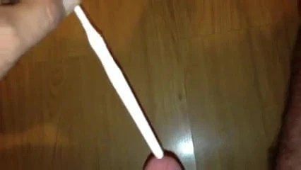 Sounding my dick