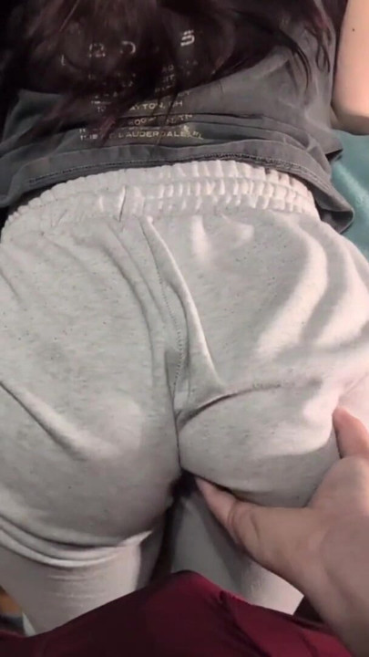 College girl shaking her ass on classmate after studying | Clip 1