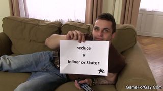 이성애자 늠름한 스케이팅 선수를 위한 게이 게임