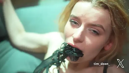 Aku lagi nungguin kontol besar majikanku. BDSM. 4K HD Tim Team