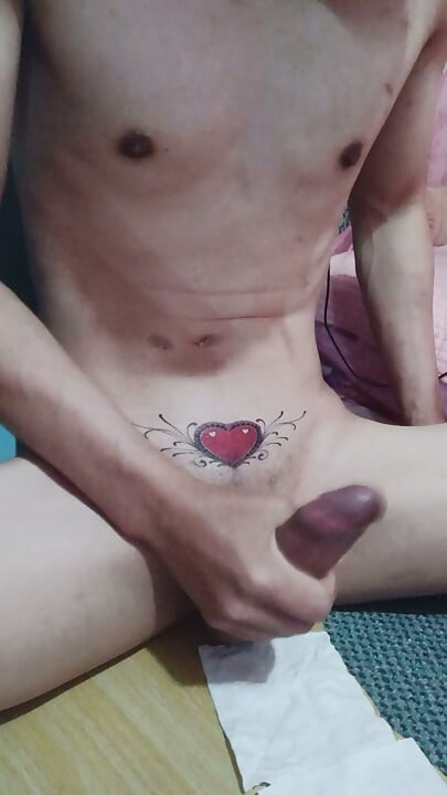 I love to masturbating with my fat big cock