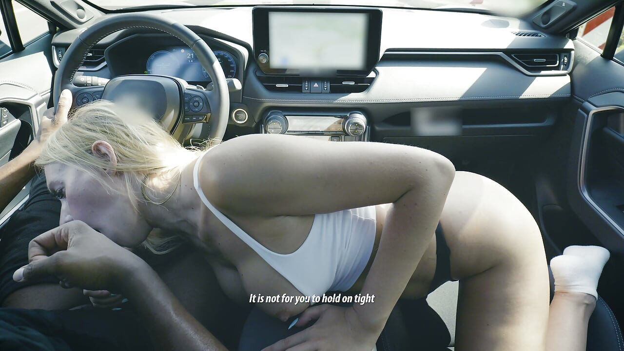 Nikki Has Huge Tits and Sucks the Big Cock in the Car