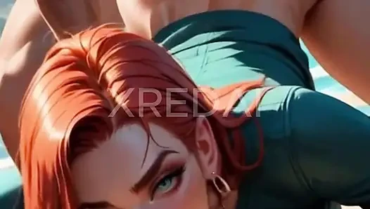 RUIVA MENGAMBIL FORTE DARI BELAKANG AI GENERATION VIDEO AI-Generated