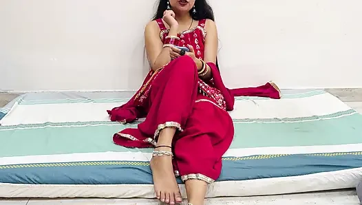 Video call istri India yang digodain sama suaminya, tapi istrinya selingkuh dari suaminya waktu lagi sama devar - bahasa india
