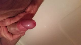 Sperma geschoten onder de douche