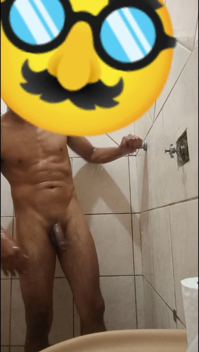Taking a shower after action