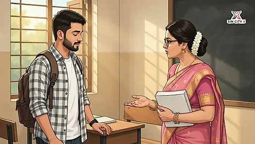 Öğretmenin evcil hayvanı: yapay zeka anime öğrencisi profesörle soyunuyor bölüm 1
