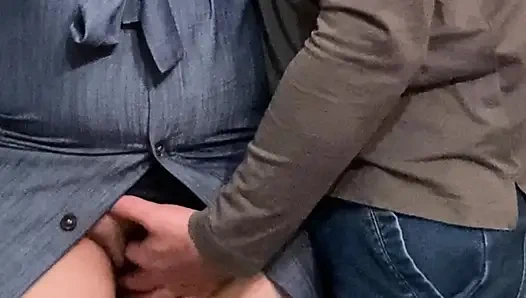 Perv Stepbrother Rubbing My Pussy in Subway