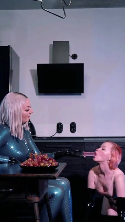 Memorable moment from "Humiliation and Facefuck with Strapon, Lesbian Femdom"