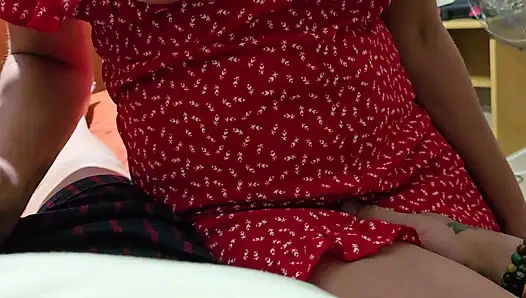 POV-lutschender schwanzrolle morgenholz, massiver cumshot