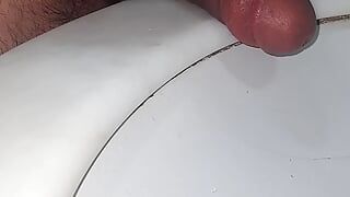 masturbation in the bathroom real amateur mature active man I fucked my dick, it's great