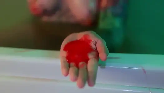 Bath Ritual Turns to Hard Dildo Riding & Intense Orgasm