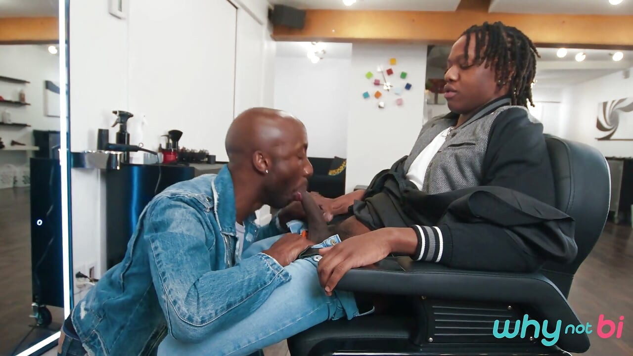 Whynotbi - Bi Threesome at the Barbershop, Lets Suck Some Bbcs
