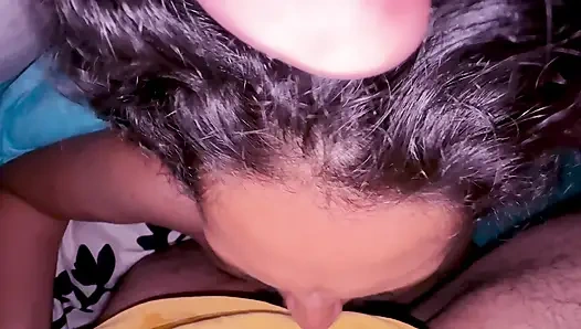 Blowjob and a lot of milk in the braces