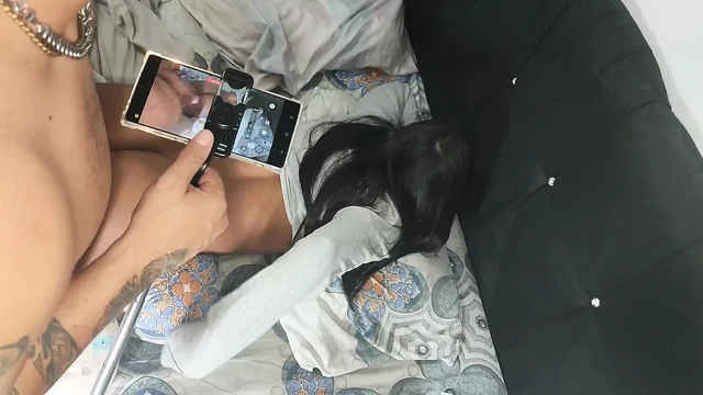 Submissive teen lets him fuck her hard in the ass