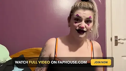 Clown, stiefschwederin entdeckt dich, wichsanleitung