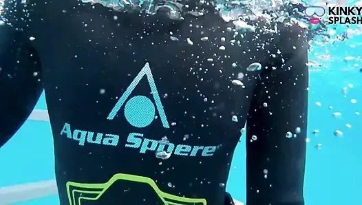 Underwater Wetsuit JOI in My Private Pool