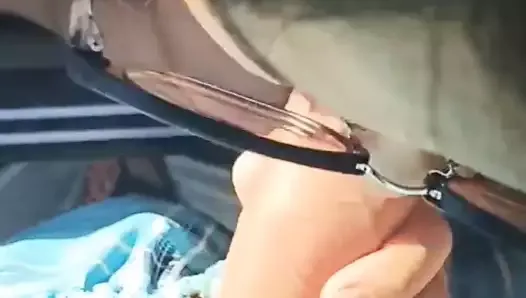 Dogging wife sucks stranger’s cock in car, cheating wife