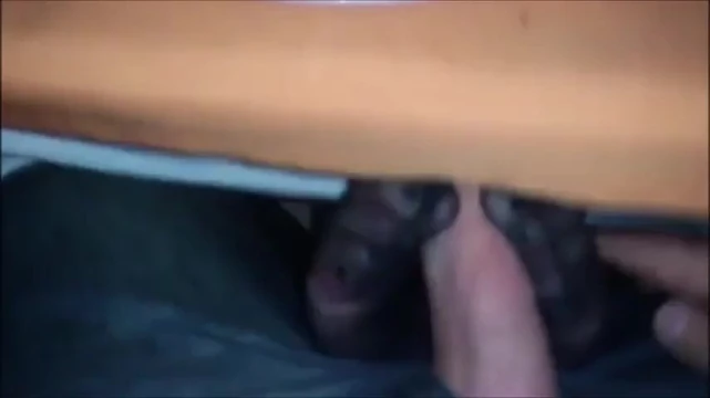 Footjob after dinner