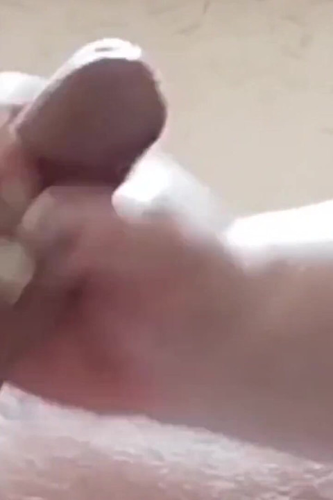 A dick cums after masturbation cum close-up