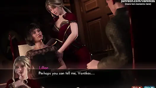 Güzel sarışın kız büyük yarağa biniyor ve döl yiyor | Genesis Order | 3 boyutlu hentai oyunu | Bölüm 35