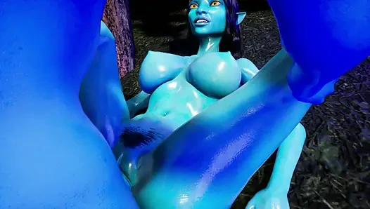 Avatar'dan Çok Ateşli Na'vi Sert Seks Yaptı