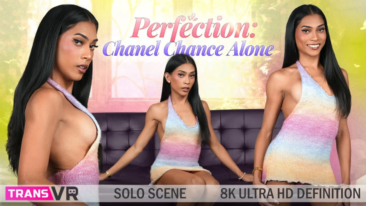 Transvr - chanel chance lagi asik muasin memeknya yang penuh semangat