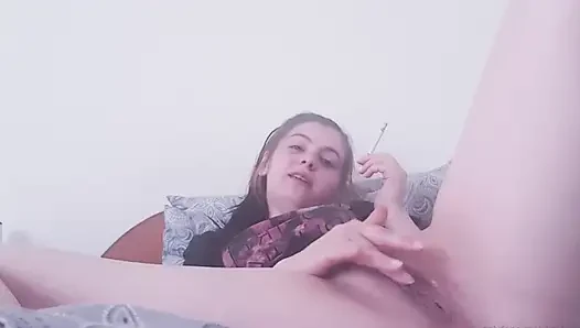 Spreading legs so you can see my juicy ass
