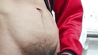 masturbation of a good young cock in close-up
