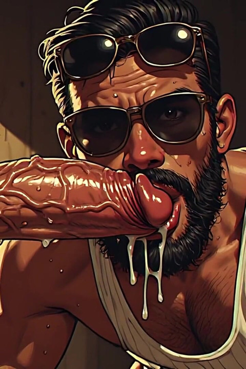 Mediterranean Men Blowjob Art