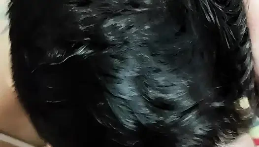 Quickie! Blowjob und sperma auf ihre frankfurter! (und Schwarze Jeans)