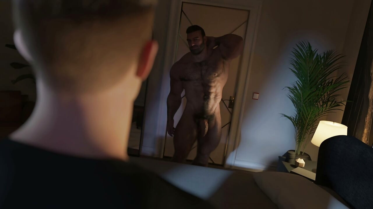 Hairy Daddy Fucks Son's Best Friend