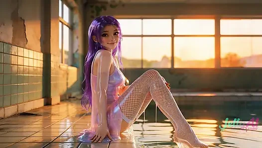 Jelly girl reitet dich langsam und tief - tropfnass