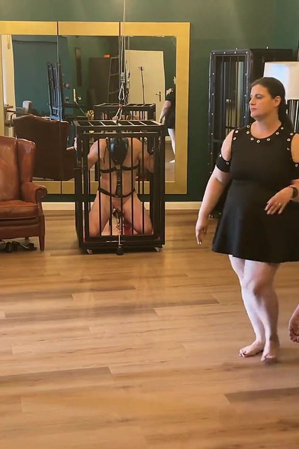 Fetish Lofts with My 2 Slaves, Punishment Area, Slave Treatment, Cage and Special Lounger, Part 2-2.