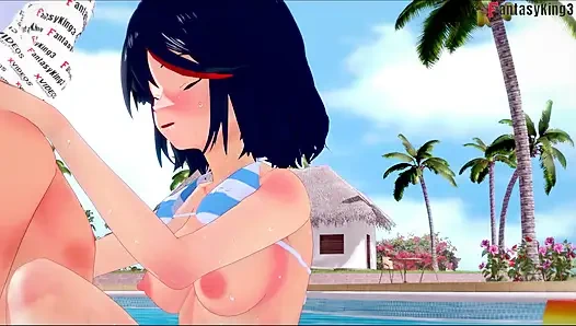 Ryuko matoi lagi asik di kolam renang - killlakill