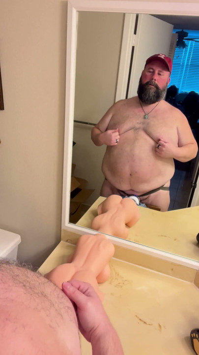 Eating My Load off a Toy Pussy
