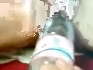 Algerian Mature  Masturbates With Bottle