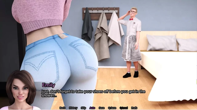 Sexbot #2 Emily Pushed Alexa Head Deeper on My Cock and Gave Me a Deepthroat.