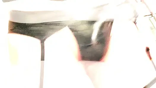 Seksi transeksüel kandi kane lateks ve deri çizmeler striptiz pmv