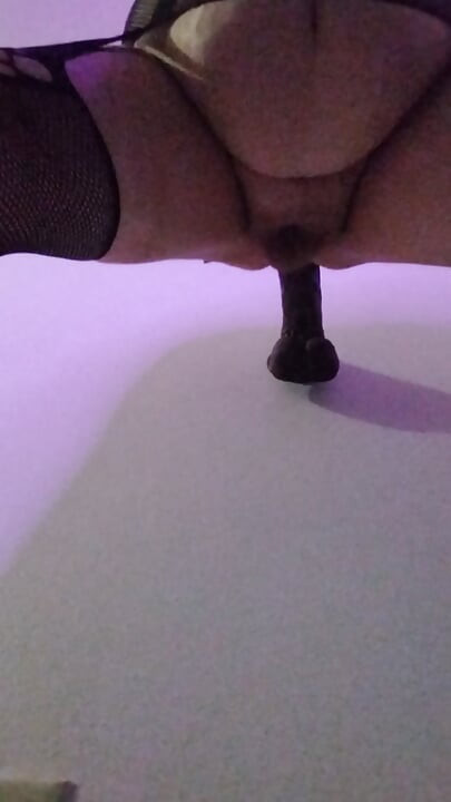 Teasing Wall Fuck in Pink and Black