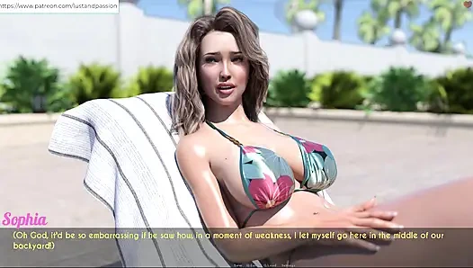 AWAM - Sam massage lotion auf sophia rücken