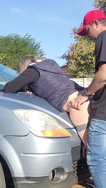Unforgettable moment from "18 year old stepdaughter fucked on her first car"